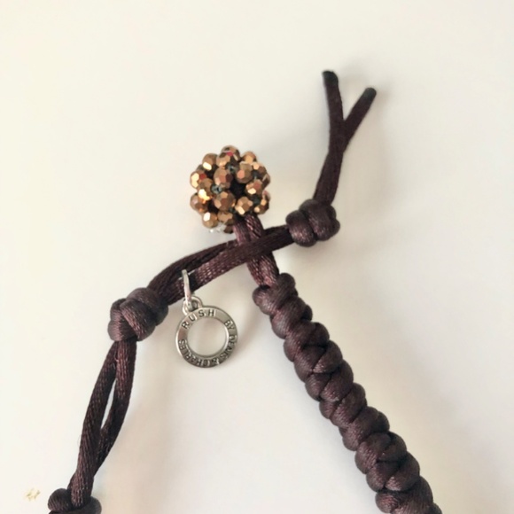 Beaded & Silk Woven Cord Necklace by Rush Denis & Charles - Picture 7 of 11